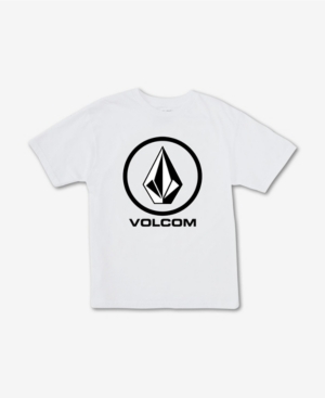 Volcom Kids' Big Boys New Circle Youth T-shirt In White