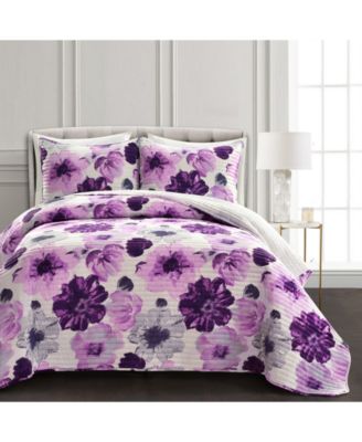 Leah 3 Piece Quilt Set, King