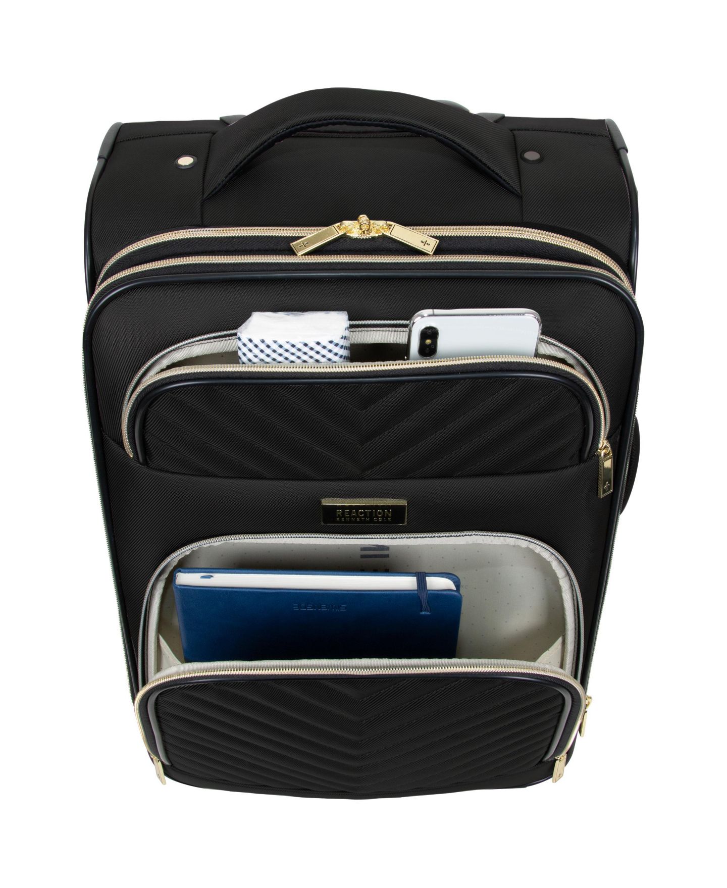 Рюкзак Kenneth Cole Reaction 2-Pc. Chelsea 20" Carry-On Matching 15" Laptop Set, цвет: Чёрный — фото 9