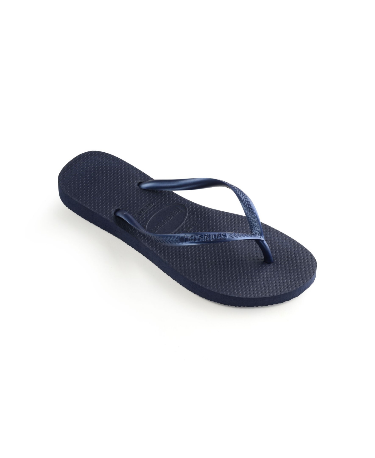Shop Havaianas Women's Slim Flip-flop Sandals In Navy Blue