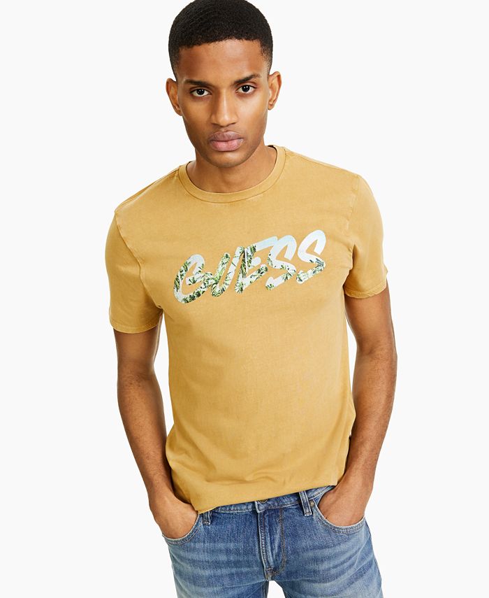 GUESS Men's Eco Tropical Graffiti Logo Graphic T-Shirt - Macy's