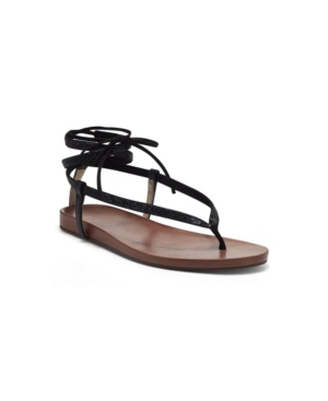 Jessica Simpson Women's Tylia Ankle-Wrap Thong Flat Sandals Women's Shoes
