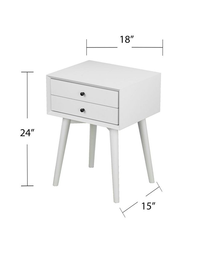 Southern Enterprises Elpine Bedside Table with Drawers Macy's