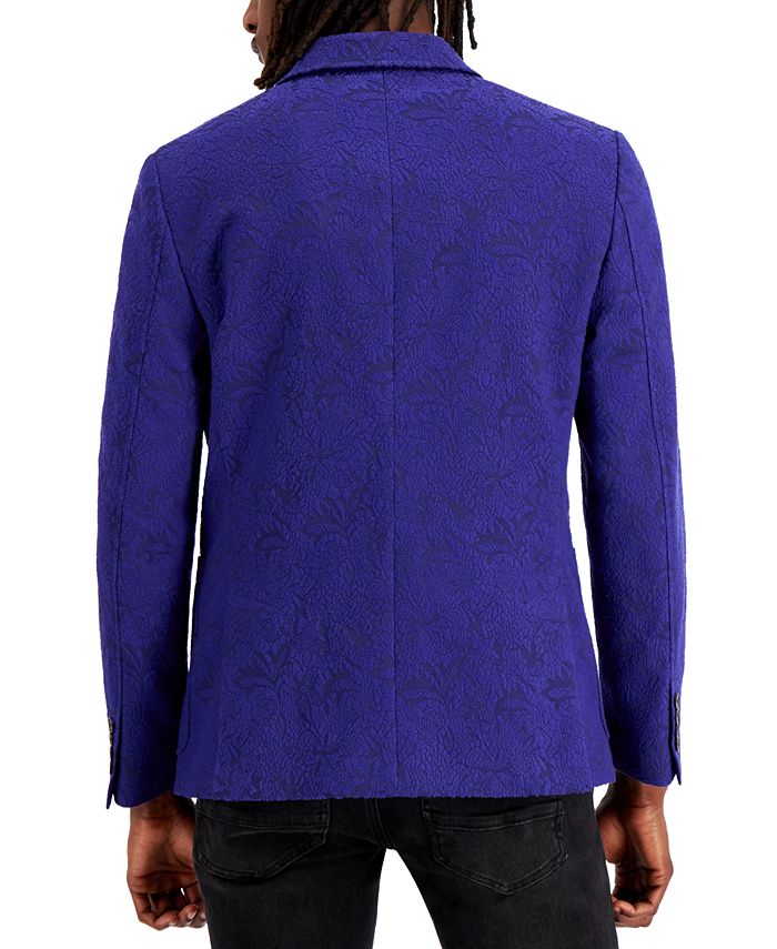 Inserch Slim Fit Jacquard Blazer 573-01 Black (FINAL SALE) (SIZE 2XL ONLY)