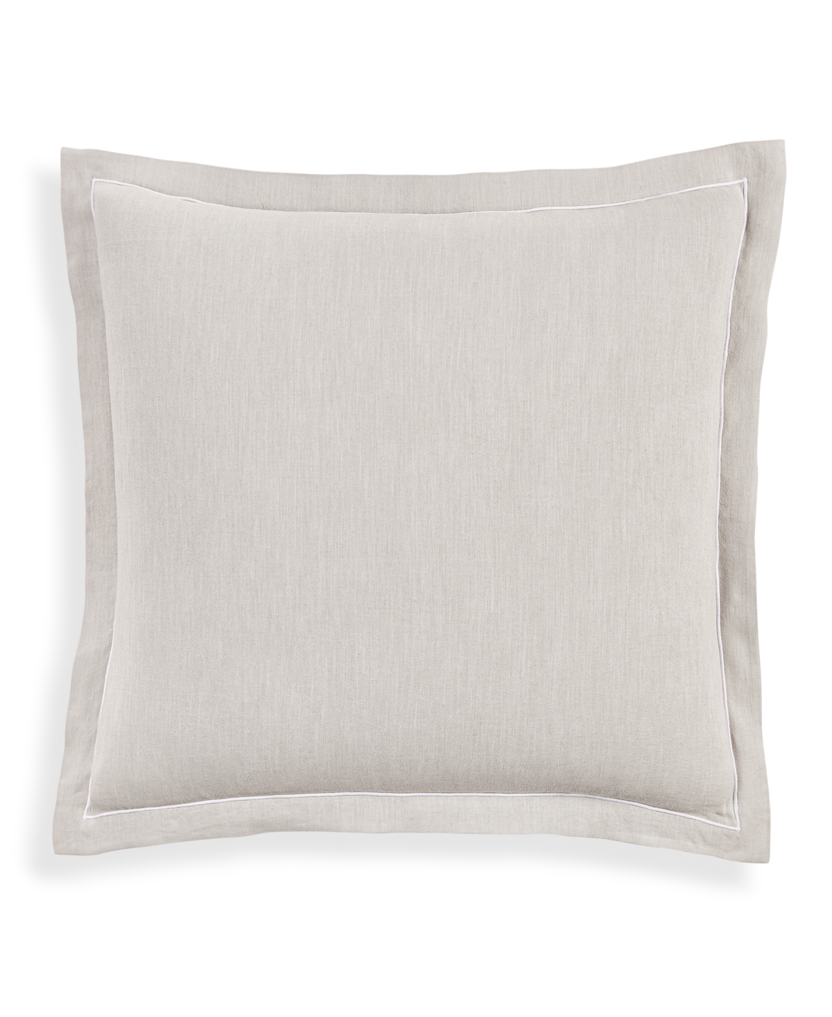 Closeout! Hotel Collection Linen/Modal Blend Sham, European, Created for Macy's - Grey