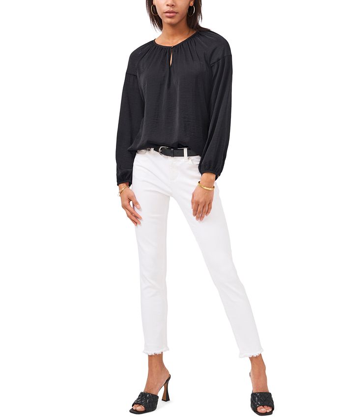 Vince Camuto Keyhole Peasant Blouse & Reviews Tops Women Macy's