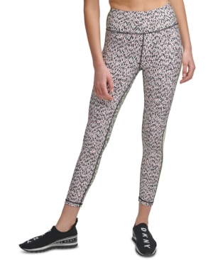 Dkny Printed Side-Striped Leggings