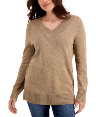 macy's v neck sweaters