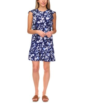 Michael Kors Poppy Ikat Ruffled Dress, Regular & Petite Sizes - Macy's