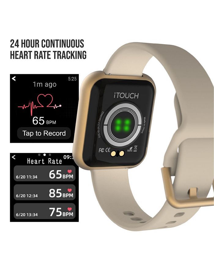 iTouch Air 3 Unisex Heart Rate Beige Strap Smart Watch 40mm & Reviews