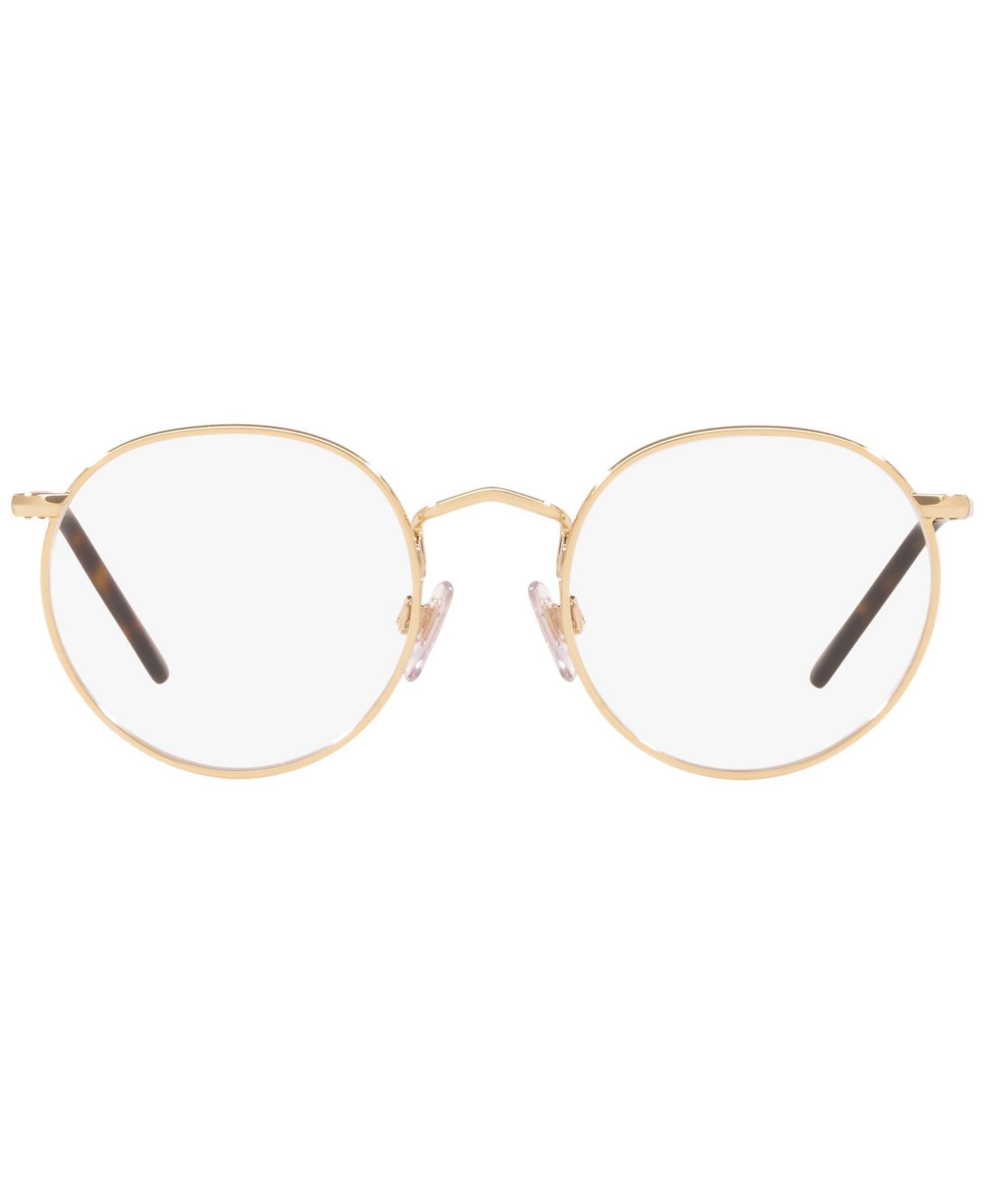 Мужские очки LensCrafters Man Panthos Metal EC1001 Eyeglasses, цвет: Золотой — фото 3
