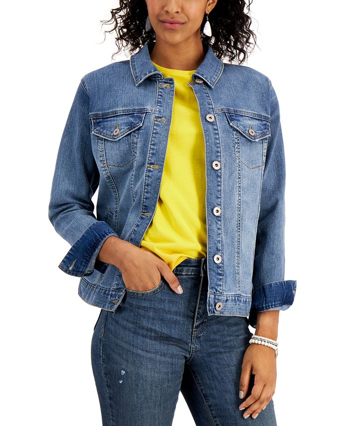 Style & Co Denim Jacket, Created for Macy's - Macy's