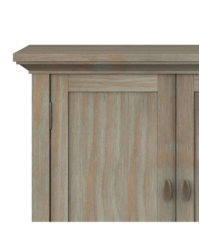 Simpli Home Redmond Solid Wood Low Storage Macy's