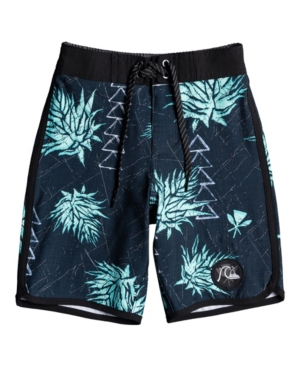 Little Boys Surf Silk Hawaii Scallop Board Shorts