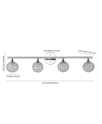 Maeve 4-Light Contemporary Glam LED Vanity Light