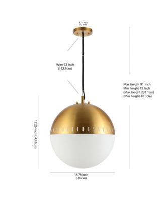 Remy Adjustable Art Deco Mid-Century Globe LED Pendant