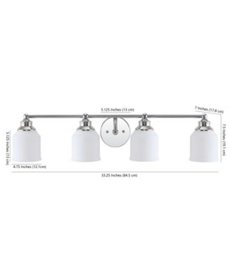 Lydia 4-Light Glass Farmhouse Cottage LED Vanity Light