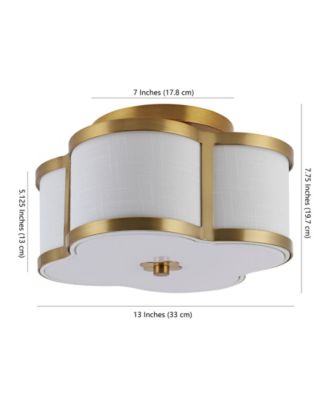 Quatrefoil Scalloped Shade Classic Glam LED Flush Mount