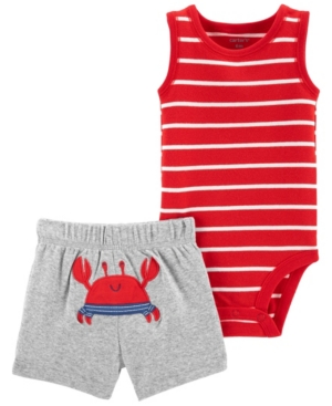 Baby Boys Crab Bodysuit Short 2 Piece Set