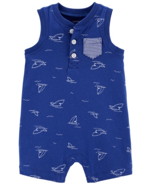 Baby Boys Boat Jersey Romper