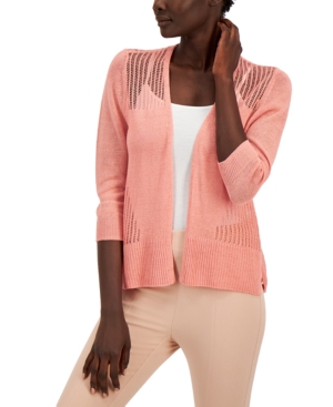 Alfani Mixed-Stitch Cardigan Sweater Created for Macy's