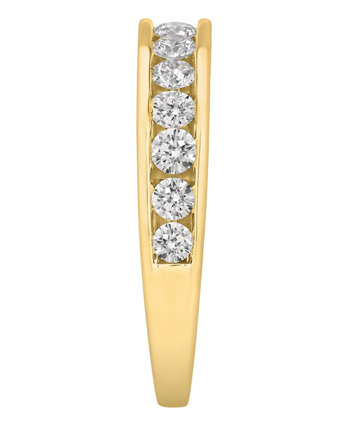 Certified Diamond Channel Band (1 ct. t.w.) in 14K White Gold or- Yellow Gold