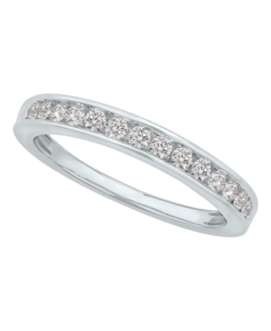 MACY'S DIAMOND CHANNEL BAND (1/4 CT. T.W.) IN 14K WHITE GOLD OR YELLOW GOLD