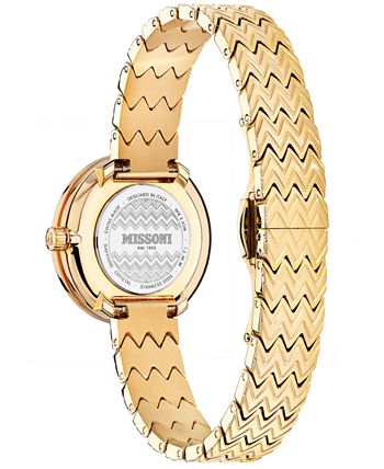Missoni - Women's Swiss M1 Gold Ion-Plated Stainless Steel Bracelet Watch 29mm