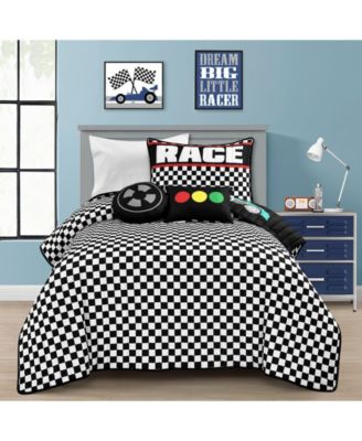 Kids Racing Cars 4-Pc. Quilt Set, Twin