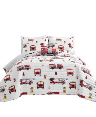 Kids Fire Truck 3-Pc. Quilt Set, Twin