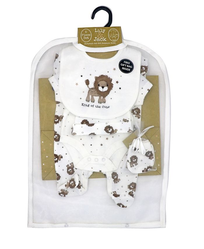 RockABye Baby Boutique Baby Boys King of Cubs Layette Gift Set in