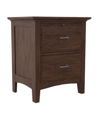 Modern Mission 2 Drawer Nightstand with Tray