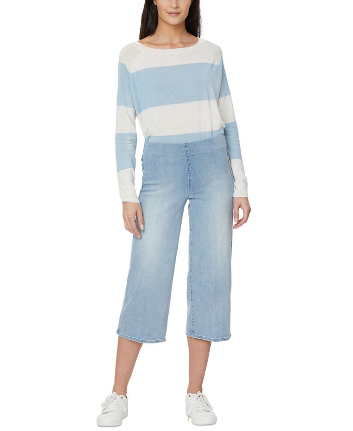womens pull on capri jeans