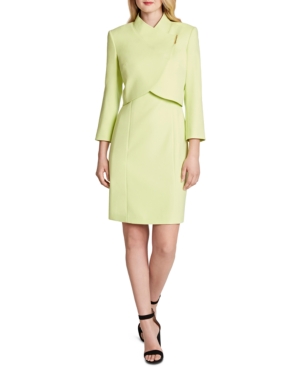 Tahari Asl Cropped Wrap Jacket Dress Suit
