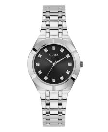 Women's Diamond-Accent Silver-Tone Stainless Steel Watch 36mm