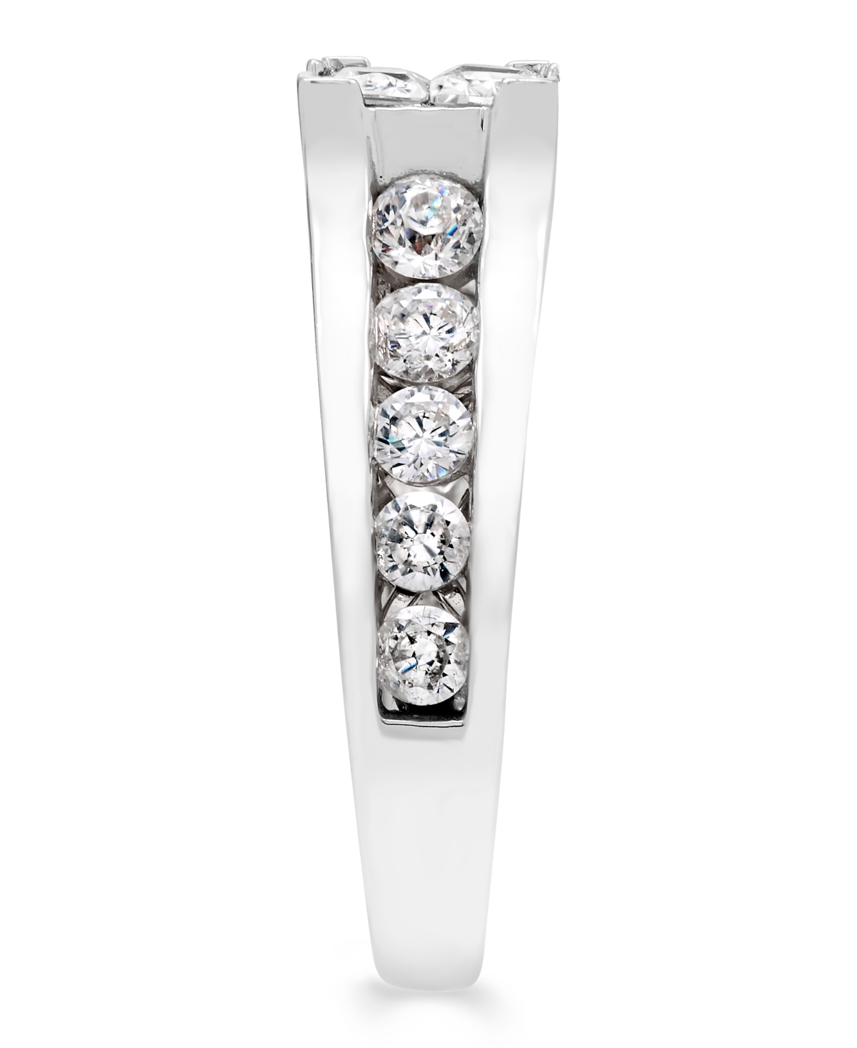 Diamond Princess Quad Engagement Ring (2 ct. t.w.) in 14k- White Gold