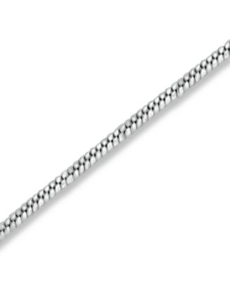 Sterling Silver Necklace, 18" Square Snake Chain
