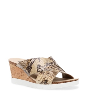 Anne Klein Women's Lexy Wedge Slip On Sandal
