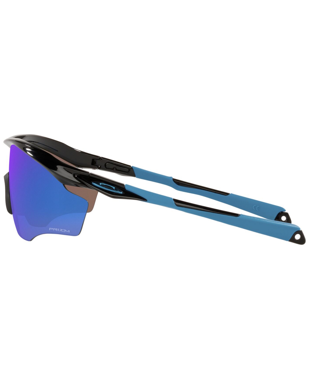 Oakley M2 Frame Xl Prizm Sapphire Sport Mens Sunglasses Oo9343 934321 45 In Polished Black,prizm Sapphire