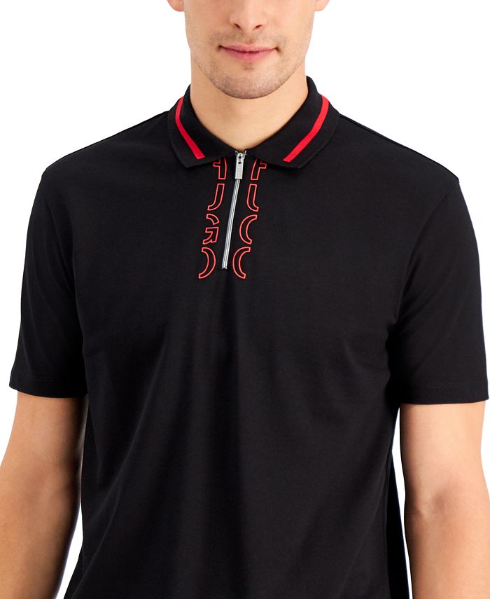 HUGO Boss Zipper Polo Shirt Macy's