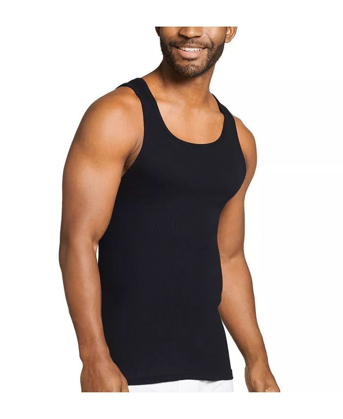 Men's 4-Pack Cotton Tank Tops - thumbnail 5