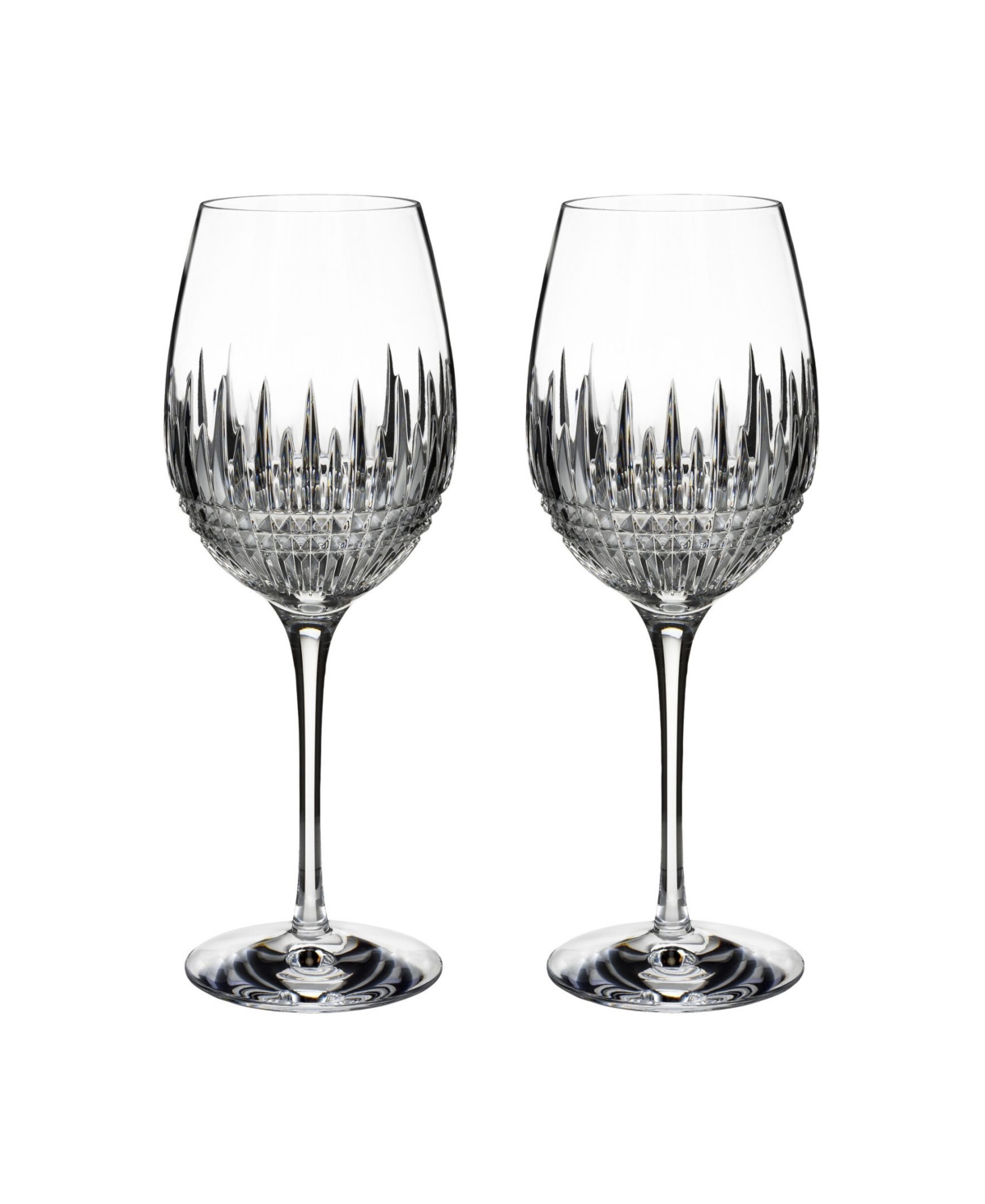 Waterford Lismore Diamond Essence Goblet 19 Oz, Set Of 2 In Clear