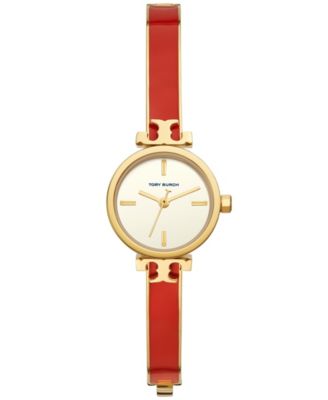 Tory Burch - Women's Slim Red & Gold-Tone Stainless Steel Bracelet Watch 22mm
