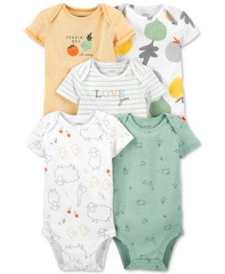 Baby Neutral 5-Pack Short-Sleeve Bodysuits