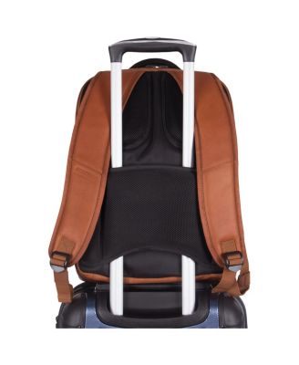 Full-Grain Colombian Leather 16" Laptop Tablet Travel Backpack