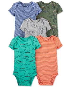 Carter's Baby Boys 5-Pack Short-Sleeve Bodysuits