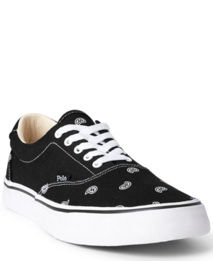 Polo Ralph Lauren Men's Thorton Bandanna-Print Canvas Sneaker Men's Shoes