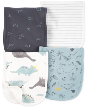 Carter's Baby Boys 4-Pack Dinosaur Burp Cloths