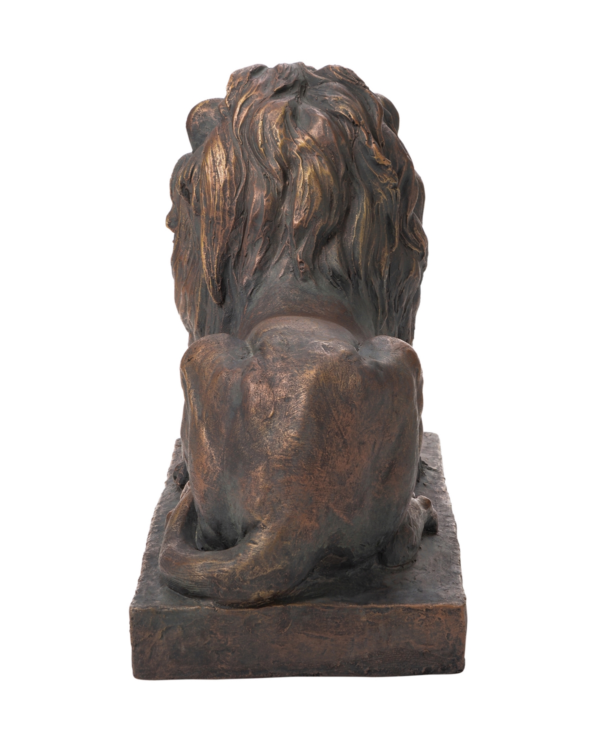 Glitzhome Lying Guardian Lion Statue