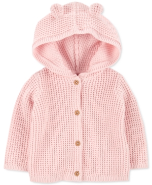 Carter's Baby Girls Fuzzy Ear Hooded Cardigan